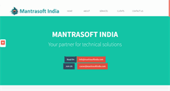 Desktop Screenshot of mantrasoftindia.com